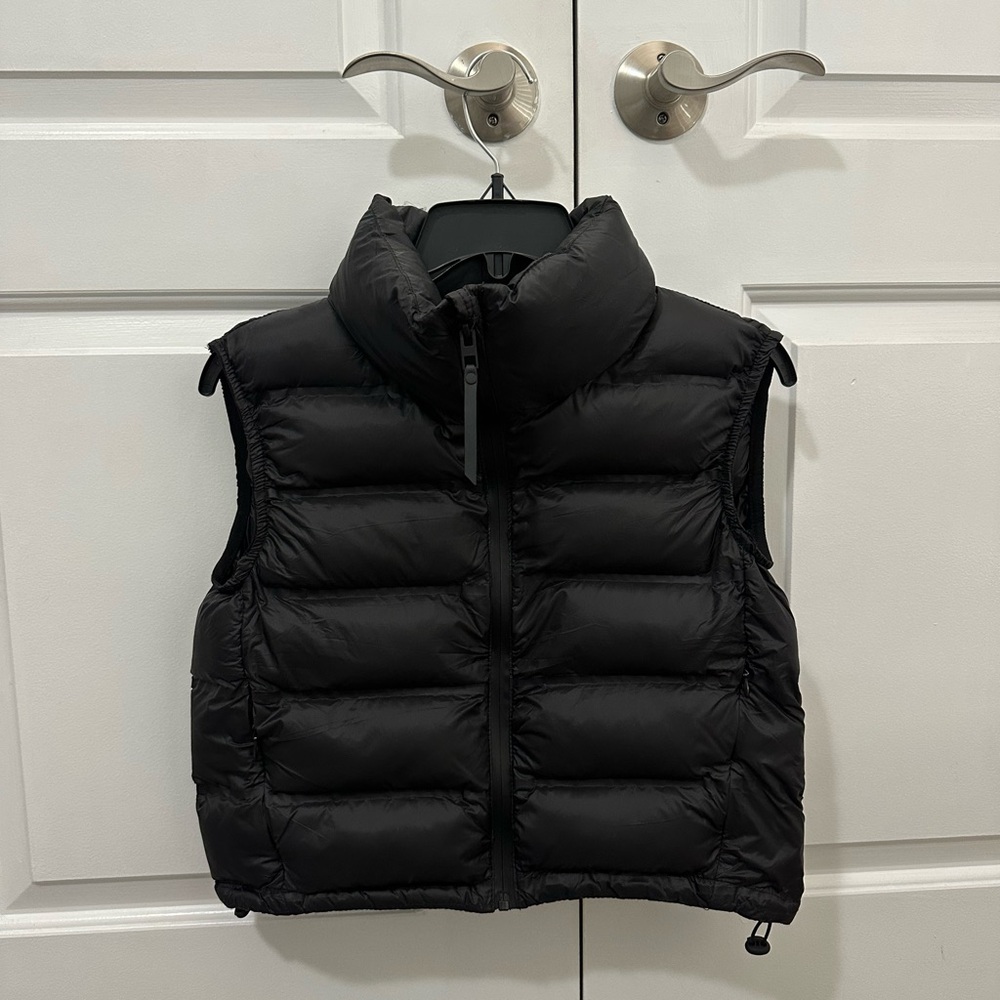 Zara Black Puffer Vest